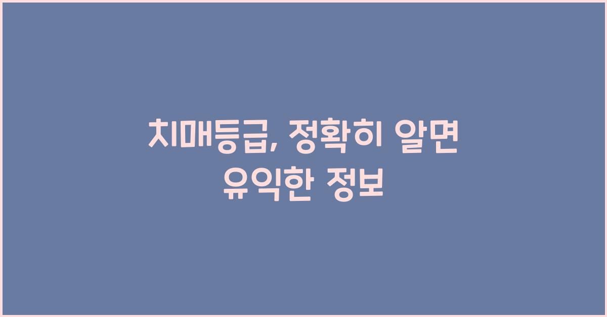 치매등급