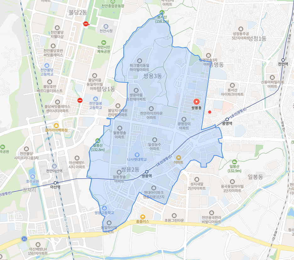 충청남도 천안 천안시 가장 살기 좋은 동네 쌍용동