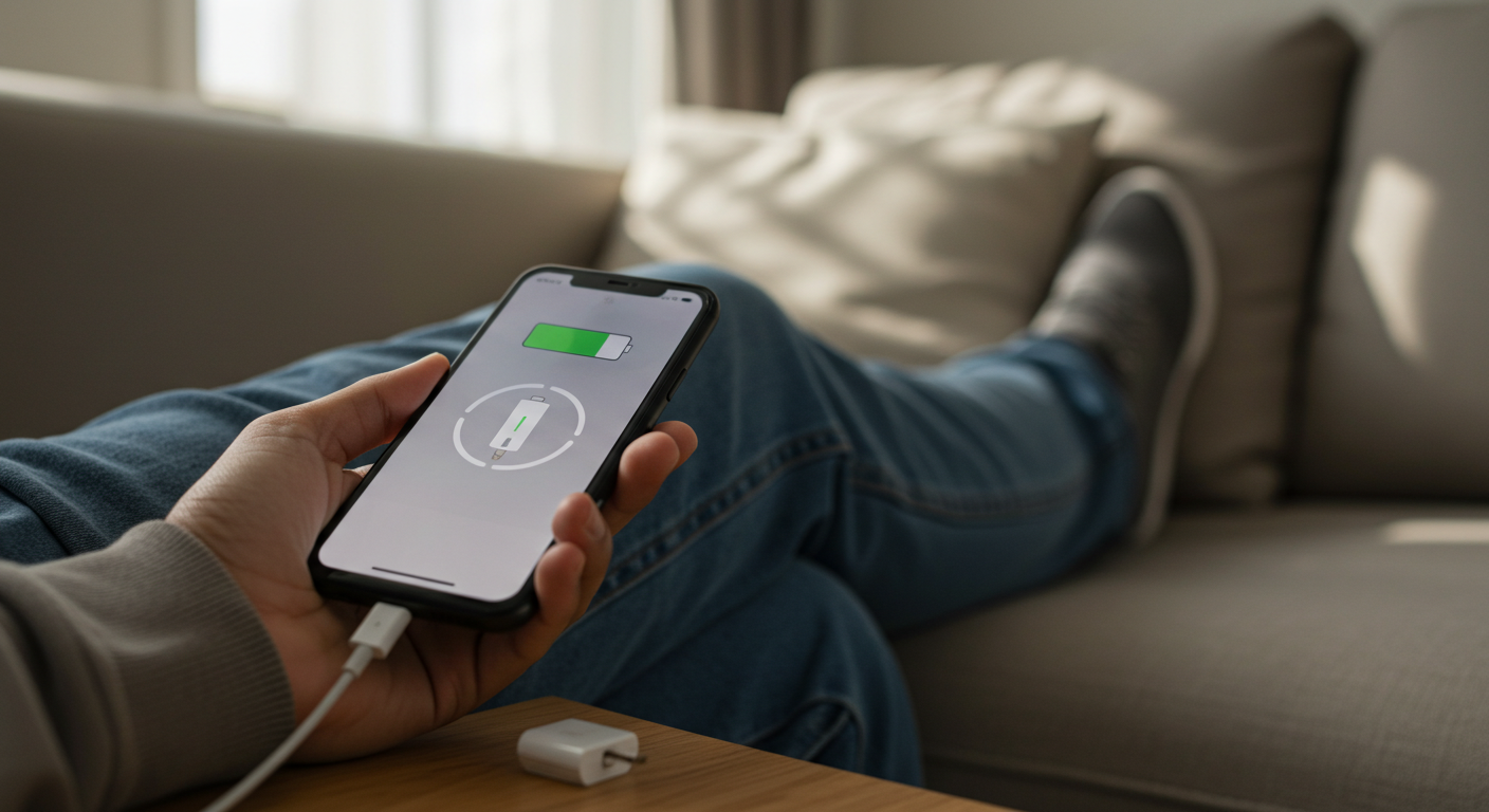 충전하는 휴대폰