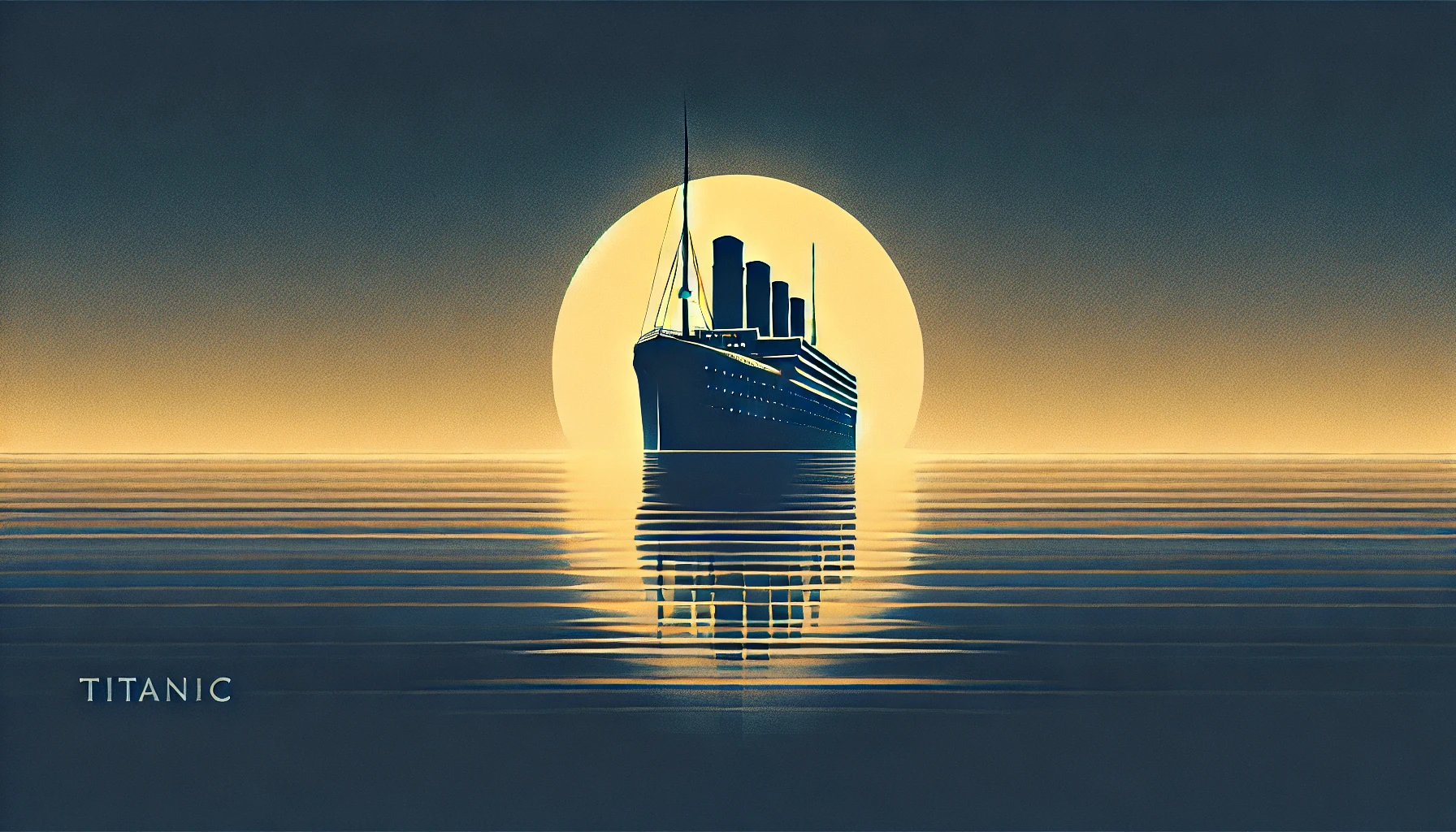 A large vessel on the sea