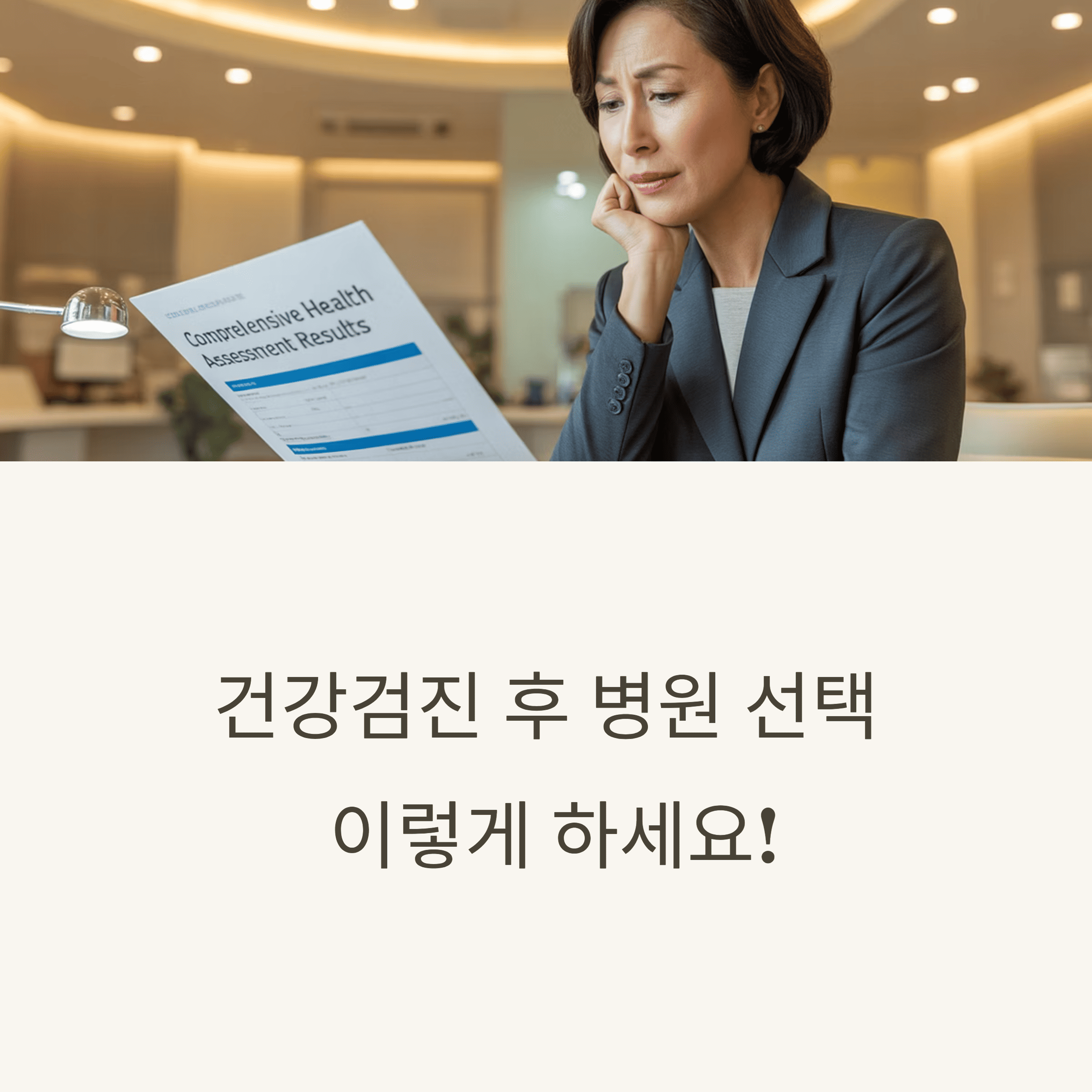 건강 검진 후 관리 병원 선택의 현명한 선택 법