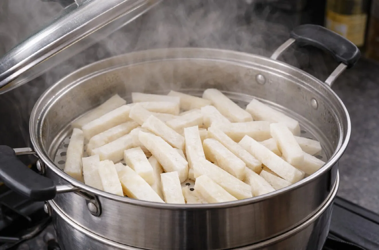 멕시코감자 쪄서 먹기