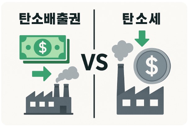 탄소배출권과 탄소세에 대한 이미지