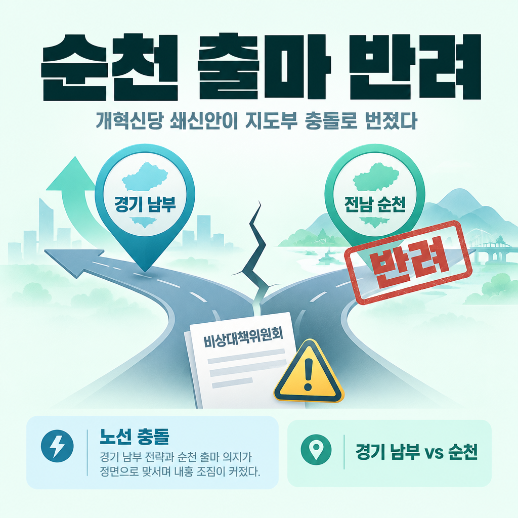 순천 출마 반려