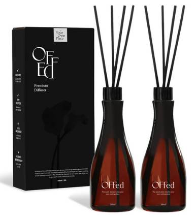 오프드 프리미엄 대용량 디퓨저 300ml 2p, 딥레드베리