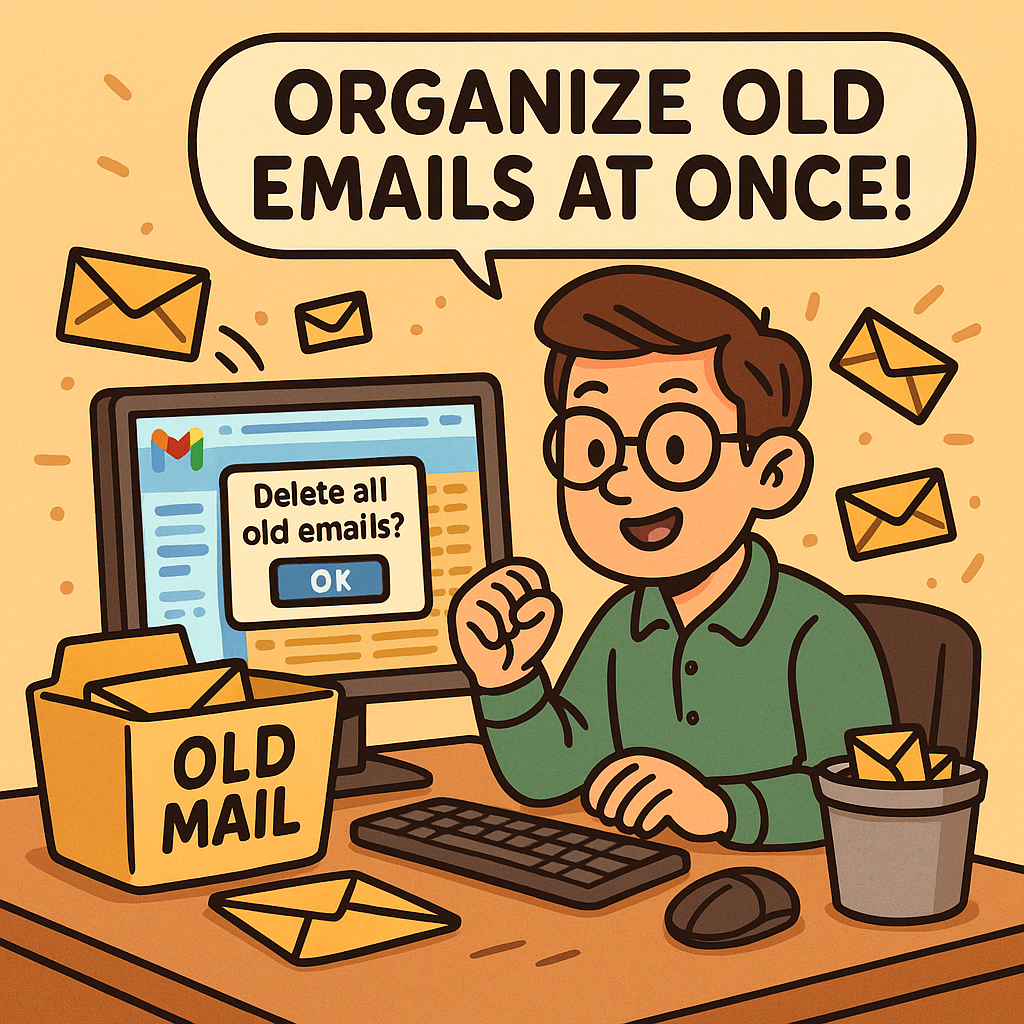 오래된 이메일 한 번에 정리하기! 지메일 저장공간 확보 팁
