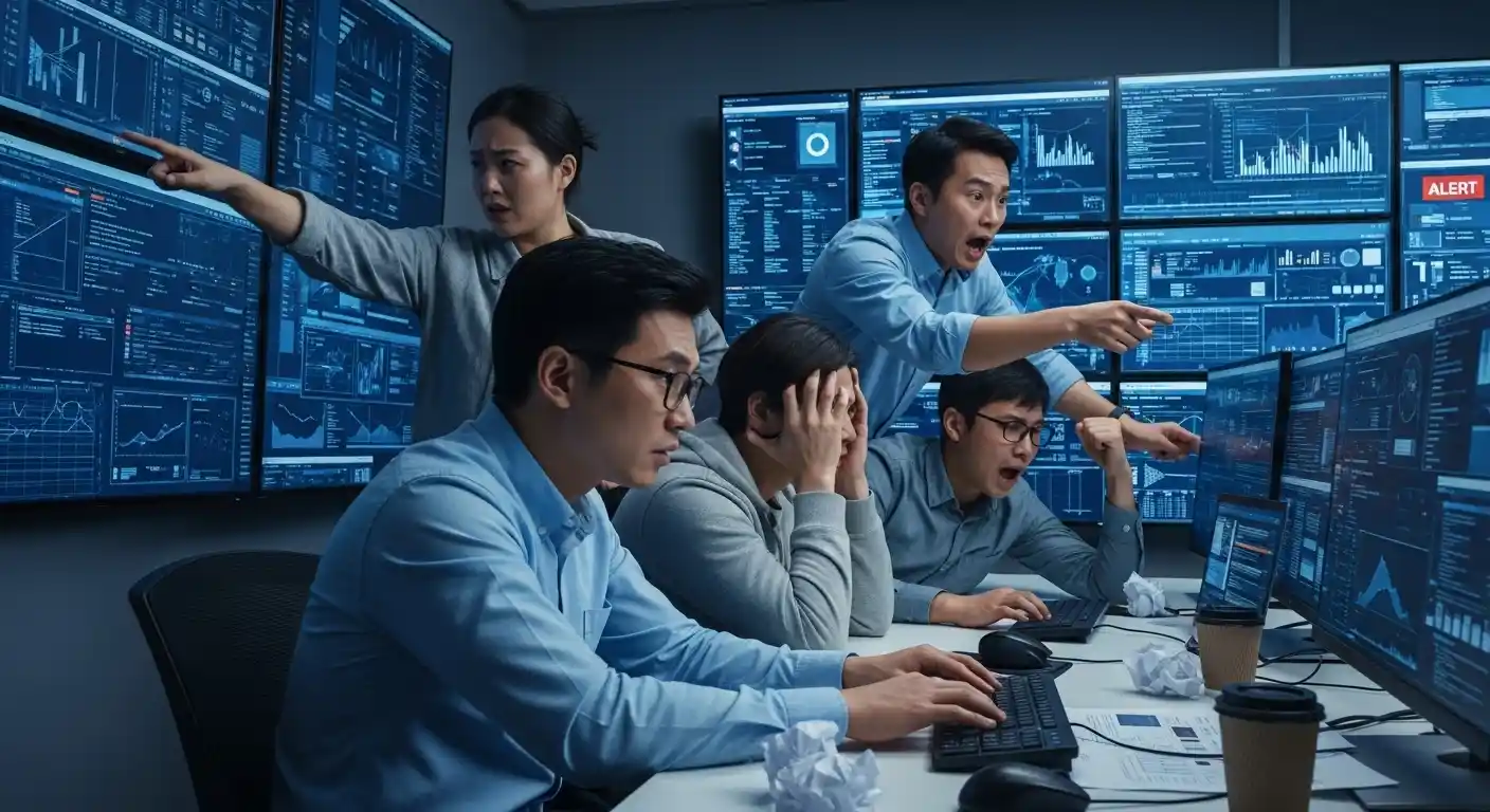 <img src="ai_information_overload_disrupts_priority_decision_making.webp" alt="AI 시스템 작동 중 정보 과부하로 실무자가 우선순위 판단에 어려움을 겪는 상황을 표현한 이미지 입니다">