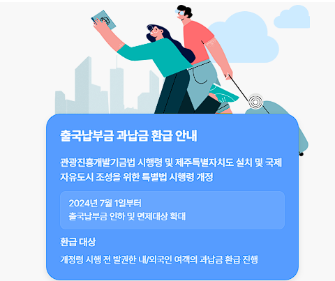 출국납부금 환급