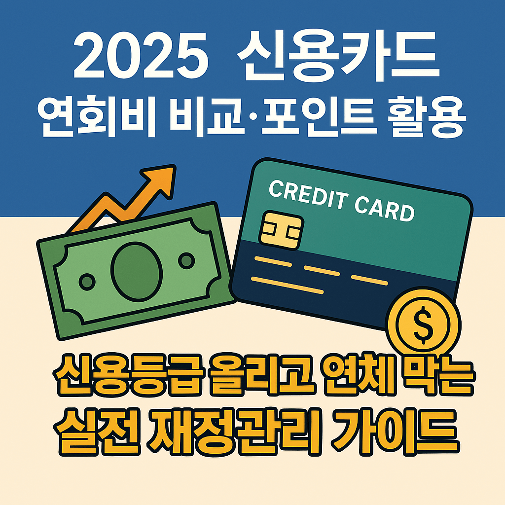 2025 신용카드 연회비 비교·포인트 활용법|신용등급 올리고 연체 막는 실전 재정관리 가이드