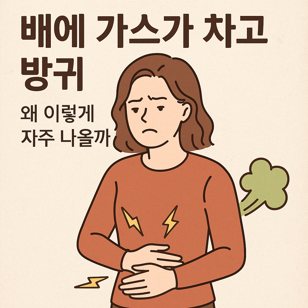 배에 가스가 차고 방귀가 자주 나올 때 원인과 해결법 총정리