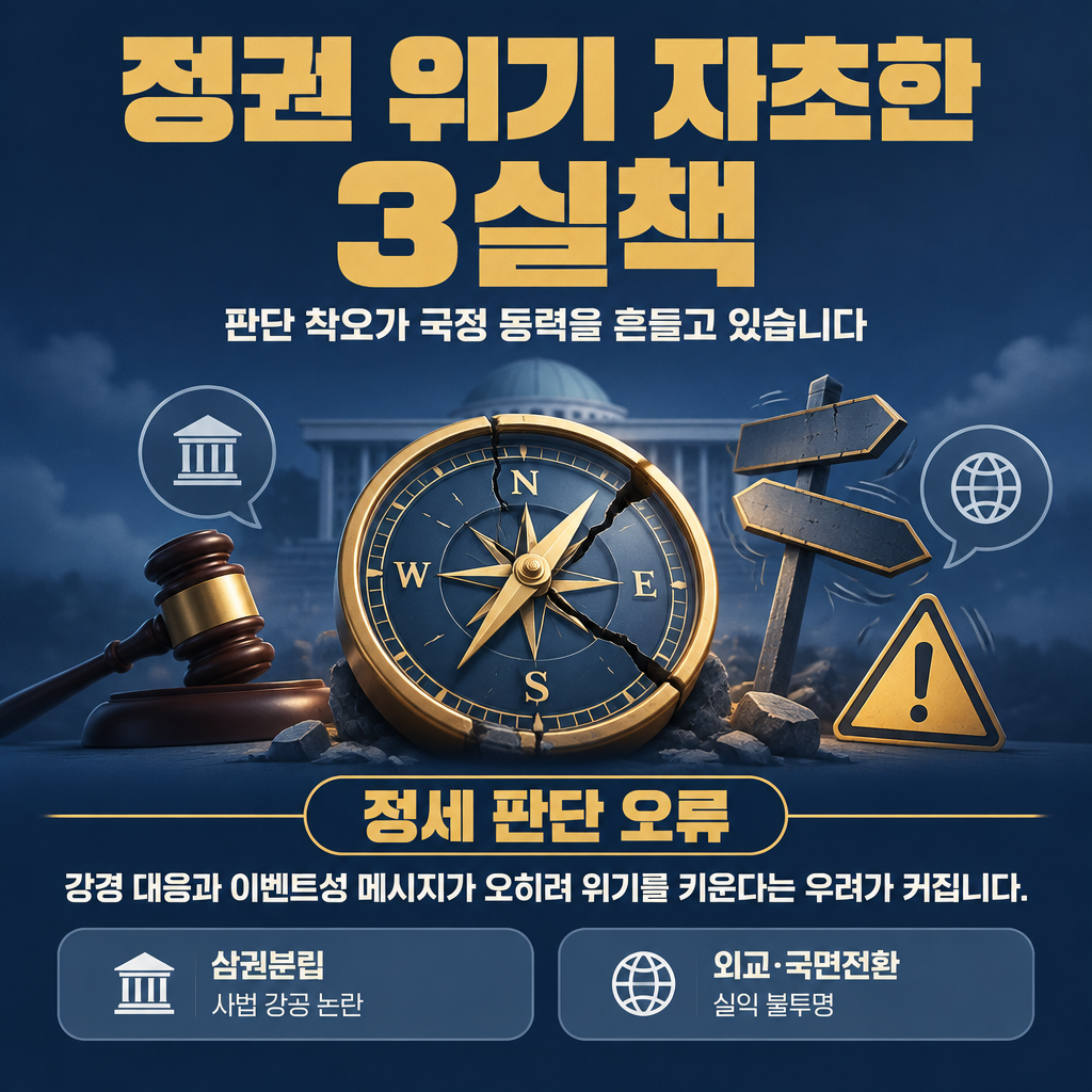 정권 위기 자초한 3실책