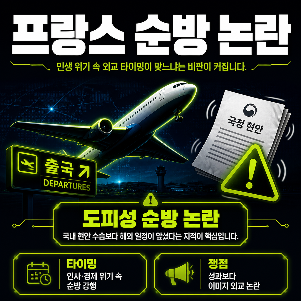 프랑스 순방 논란