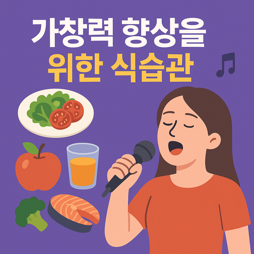 가창력 향상을 위한 식습관 사진
