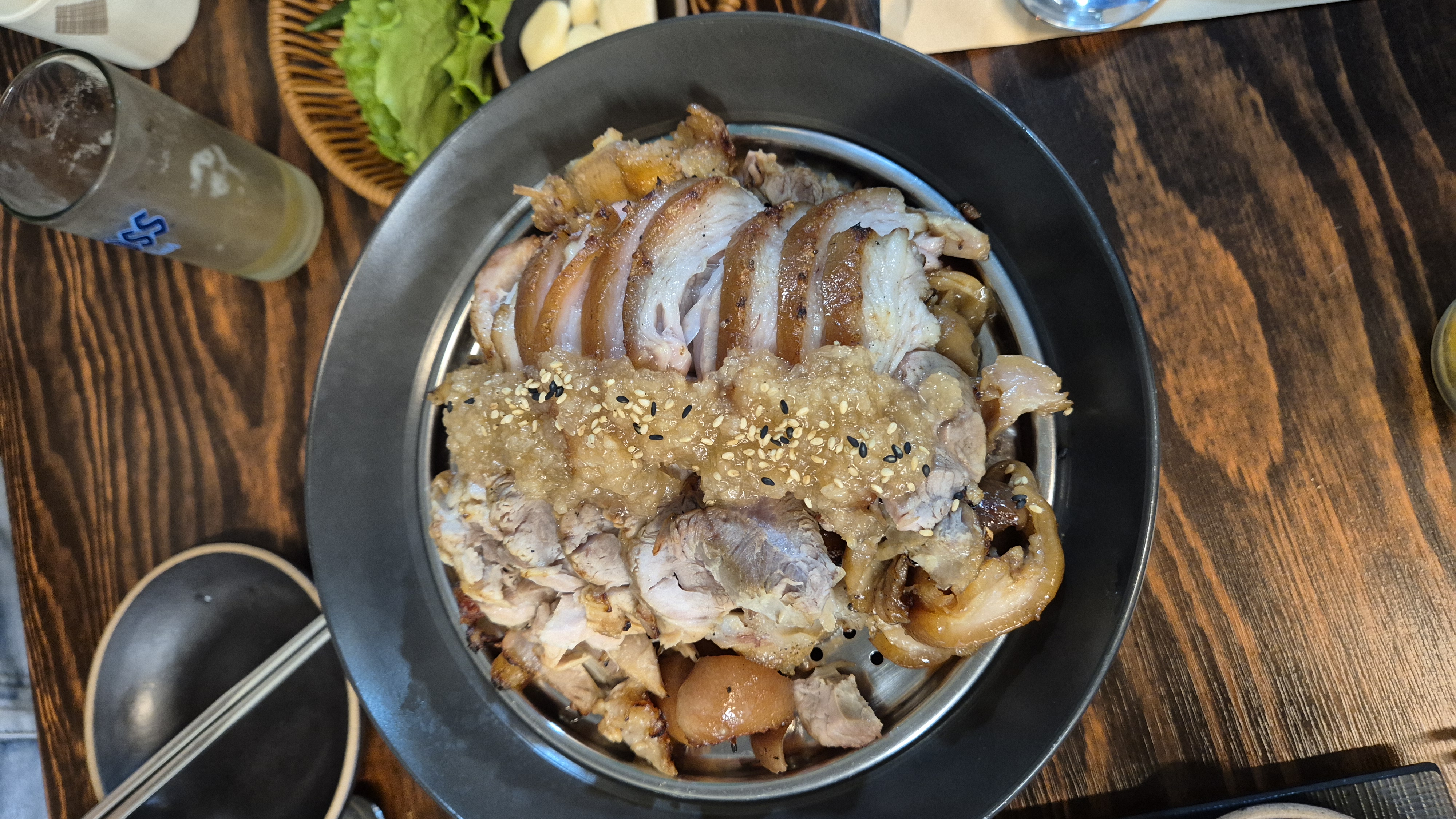 원내동 맛집 숯꾸족 꿀마늘족발 소 사이즈