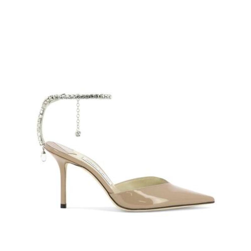 24FW 지미추 구두 SAEDA BALLET CRYSTAL 85BOB