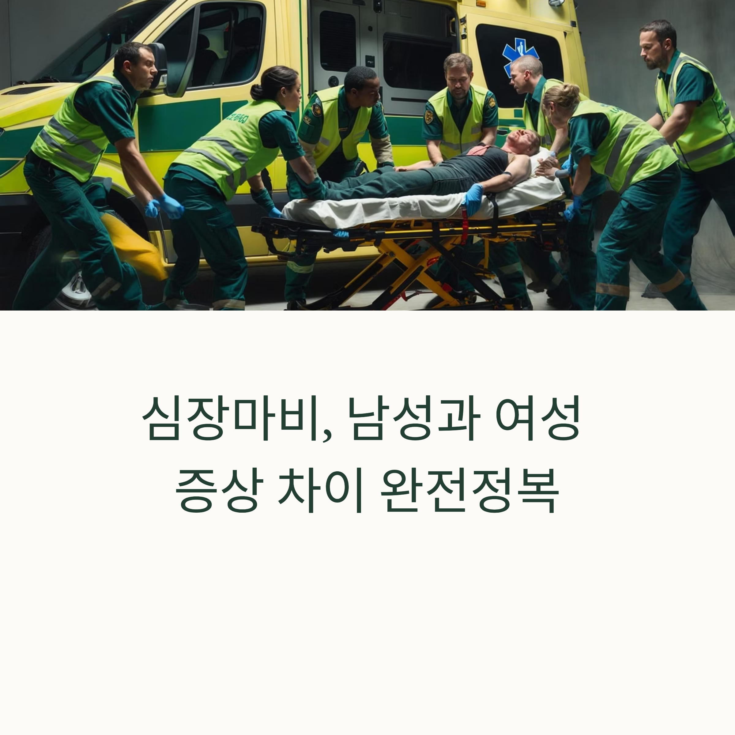 심장마비: 남성과 여성 증상 차이