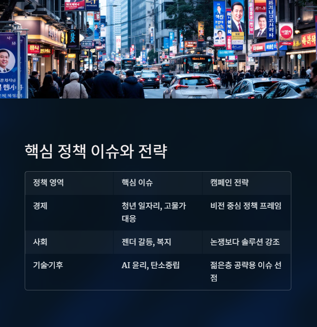 핵심 정책 이슈와 캠페인 전략