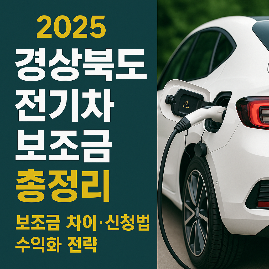 전기차 살 땐 꼭 알아야 할 경상북도 보조금 혜택 (2025년 기준)