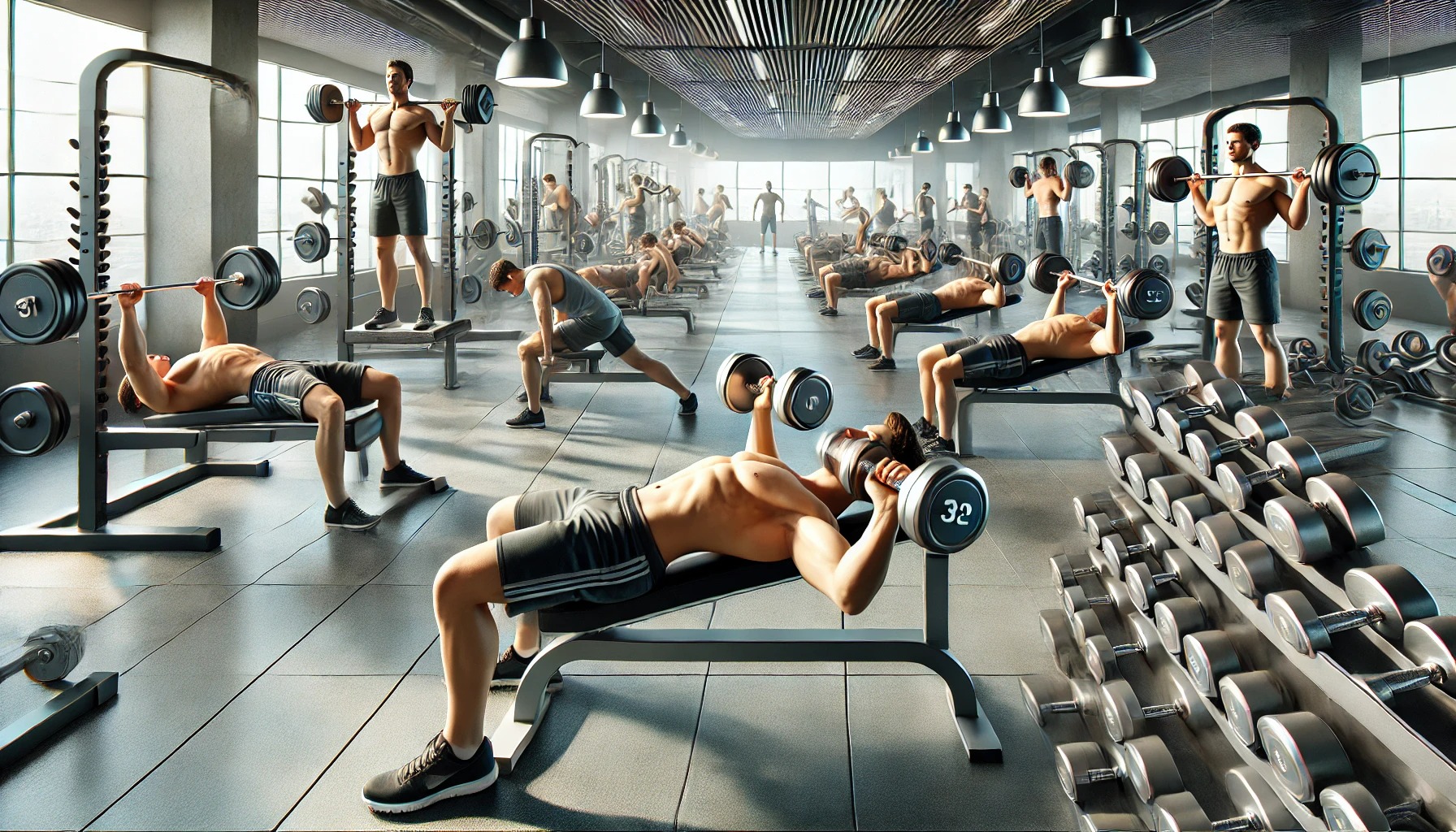 덤벨 벤치 프레스