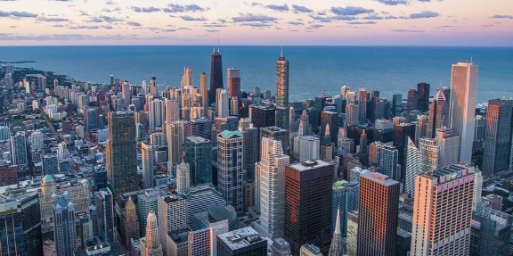 시카고 빌딩 사진