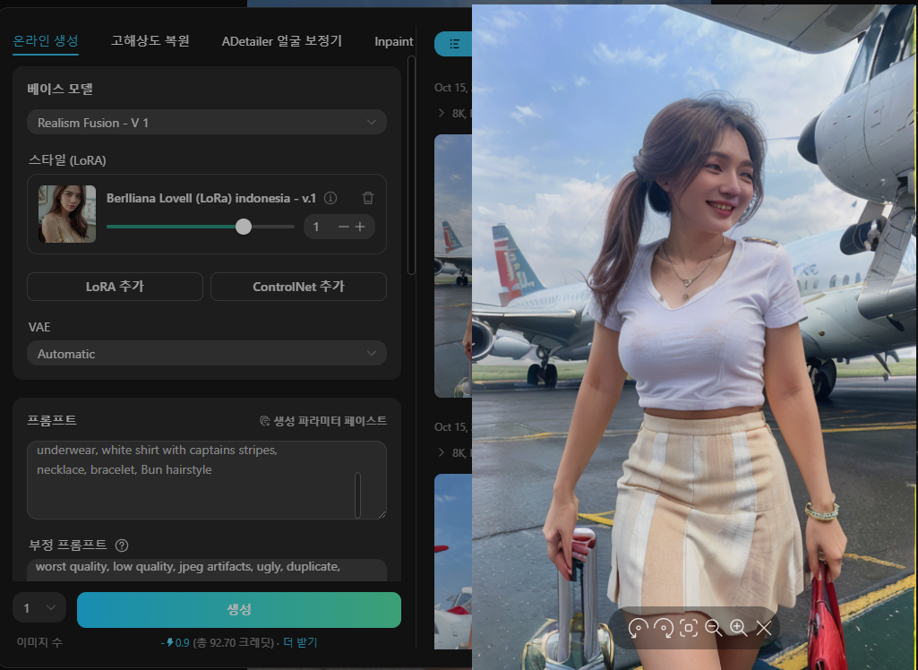프롬프트 변환 결과