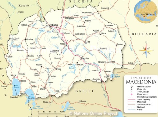 마케도니아 지도 관련 사진