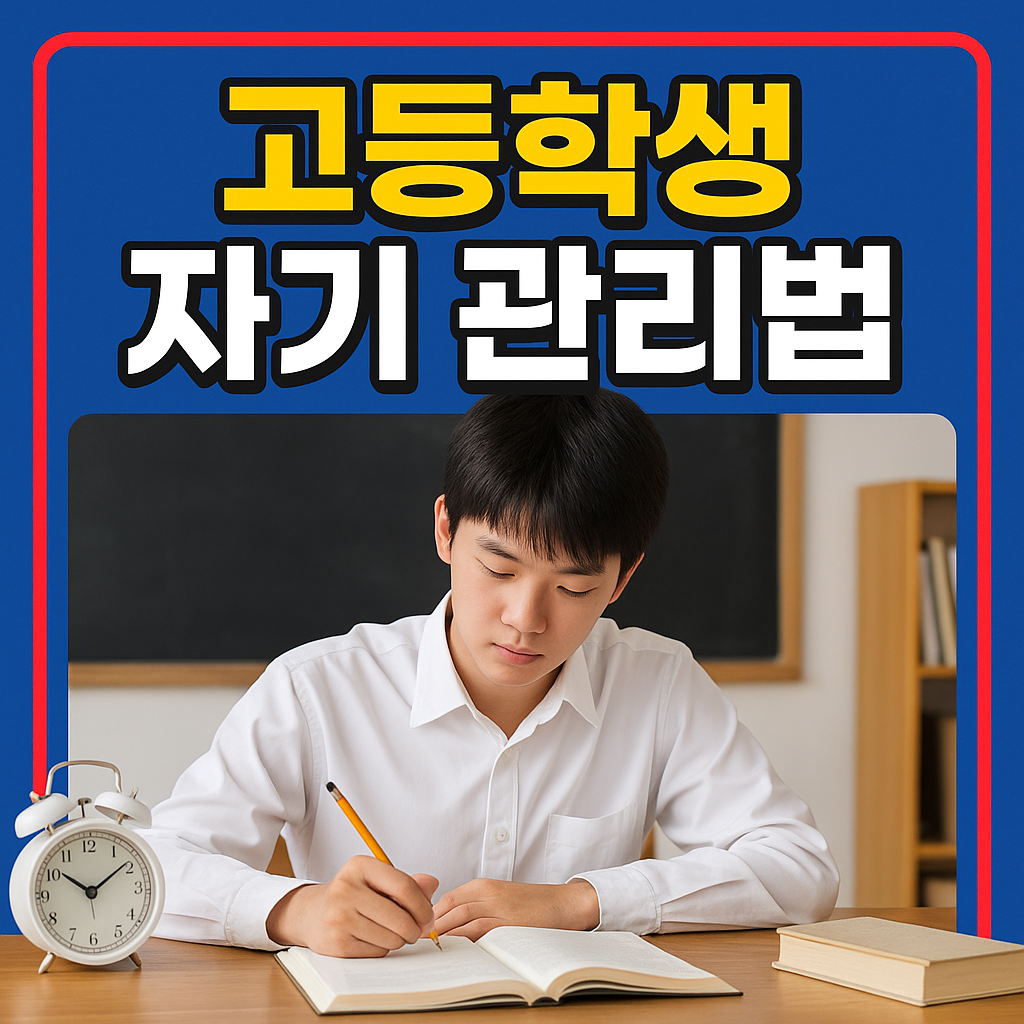 고등학생 자기 관리법