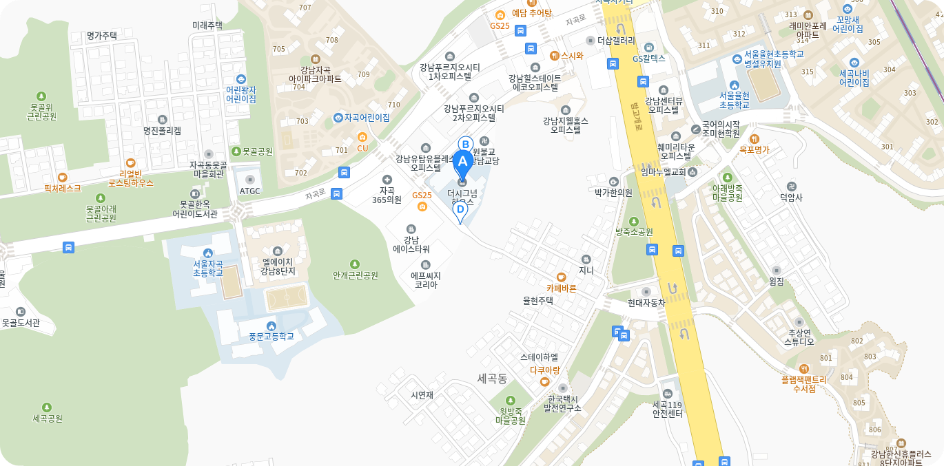 더시그넘하우스 강남 위치