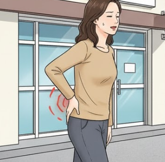 통증이 발생한 사람