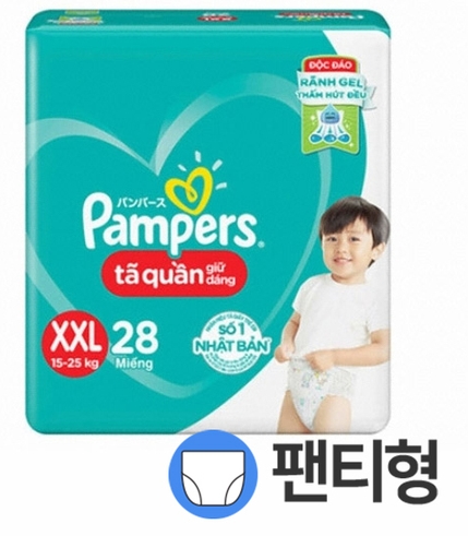 팸퍼스 뉴 아시안 베이비 드라이 팬티 6단계 공용