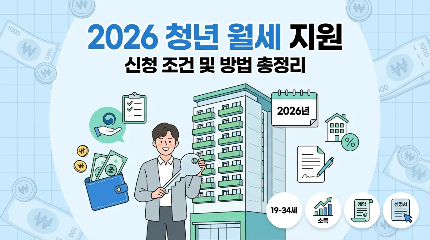 2026 청년 월세 지원 신청 조건 및 방법 총정리