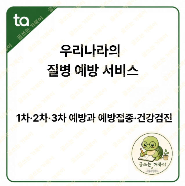 우리나라의 질병 예방 서비스