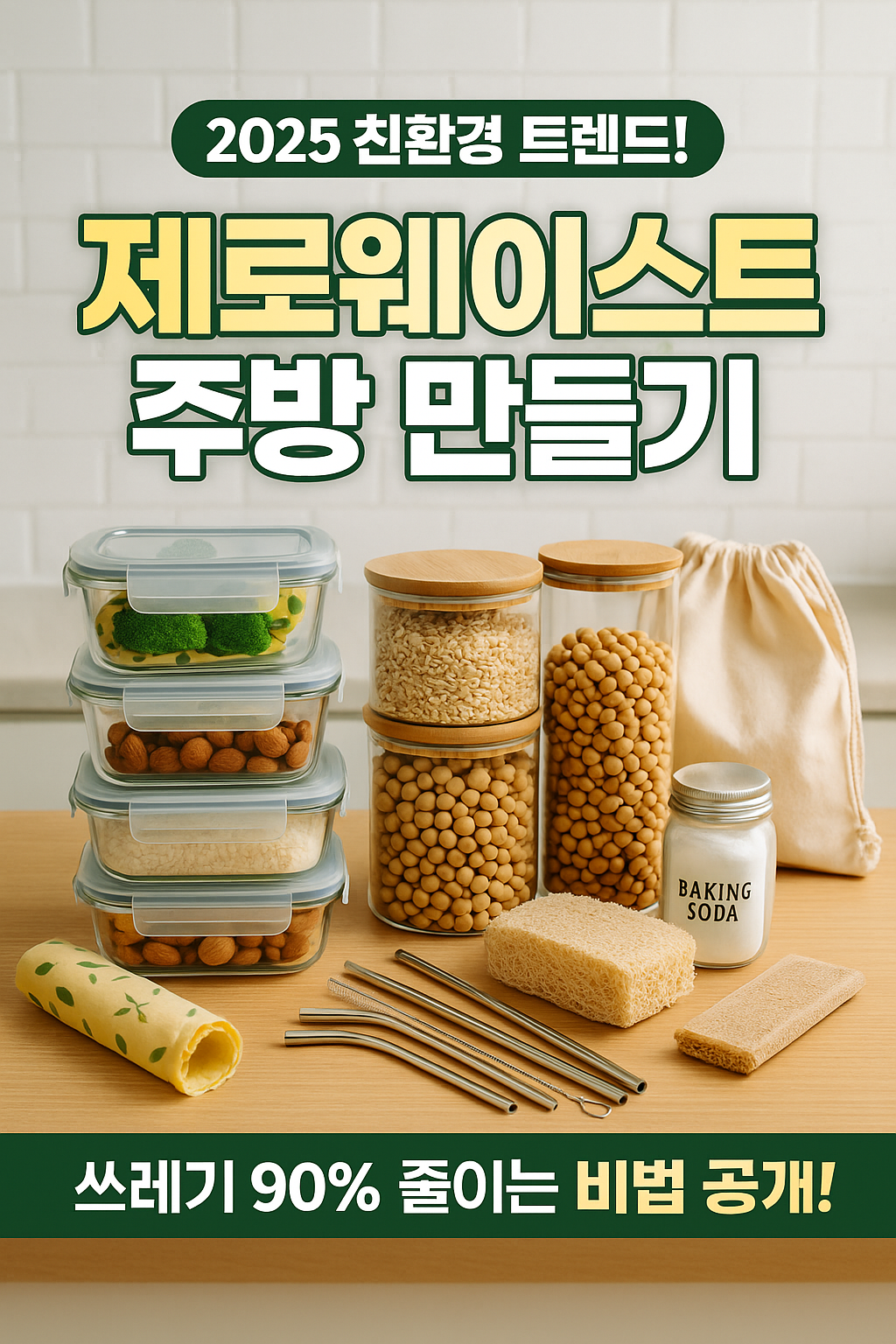 제로웨이스트 주방 만들기 - 쓰레기 없는 요리 완전정복