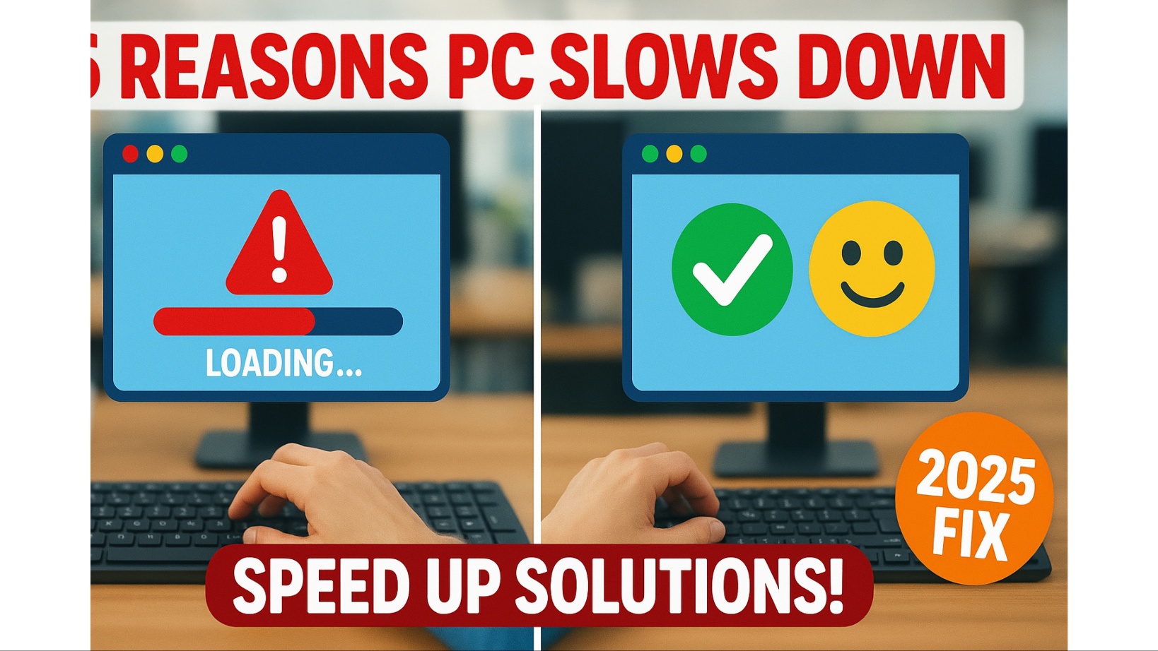 느려진 컴퓨터 이미지화한 그림이다.