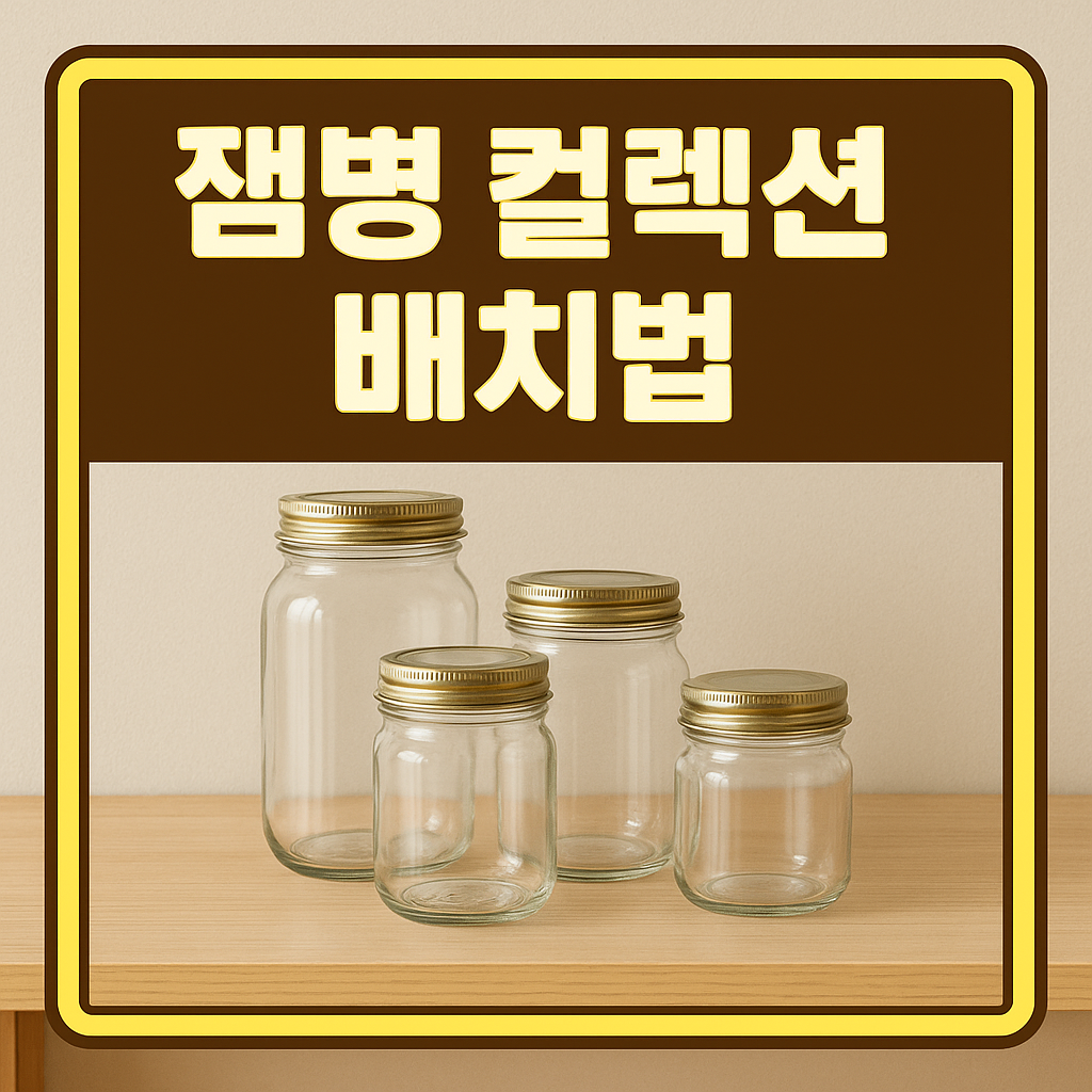 잼병 컬렉션 배치법