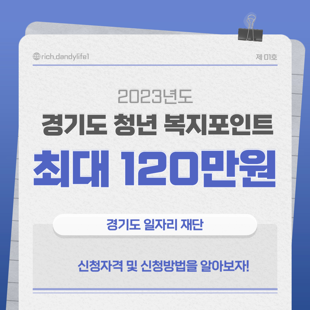 경기도 청년 복지포인트