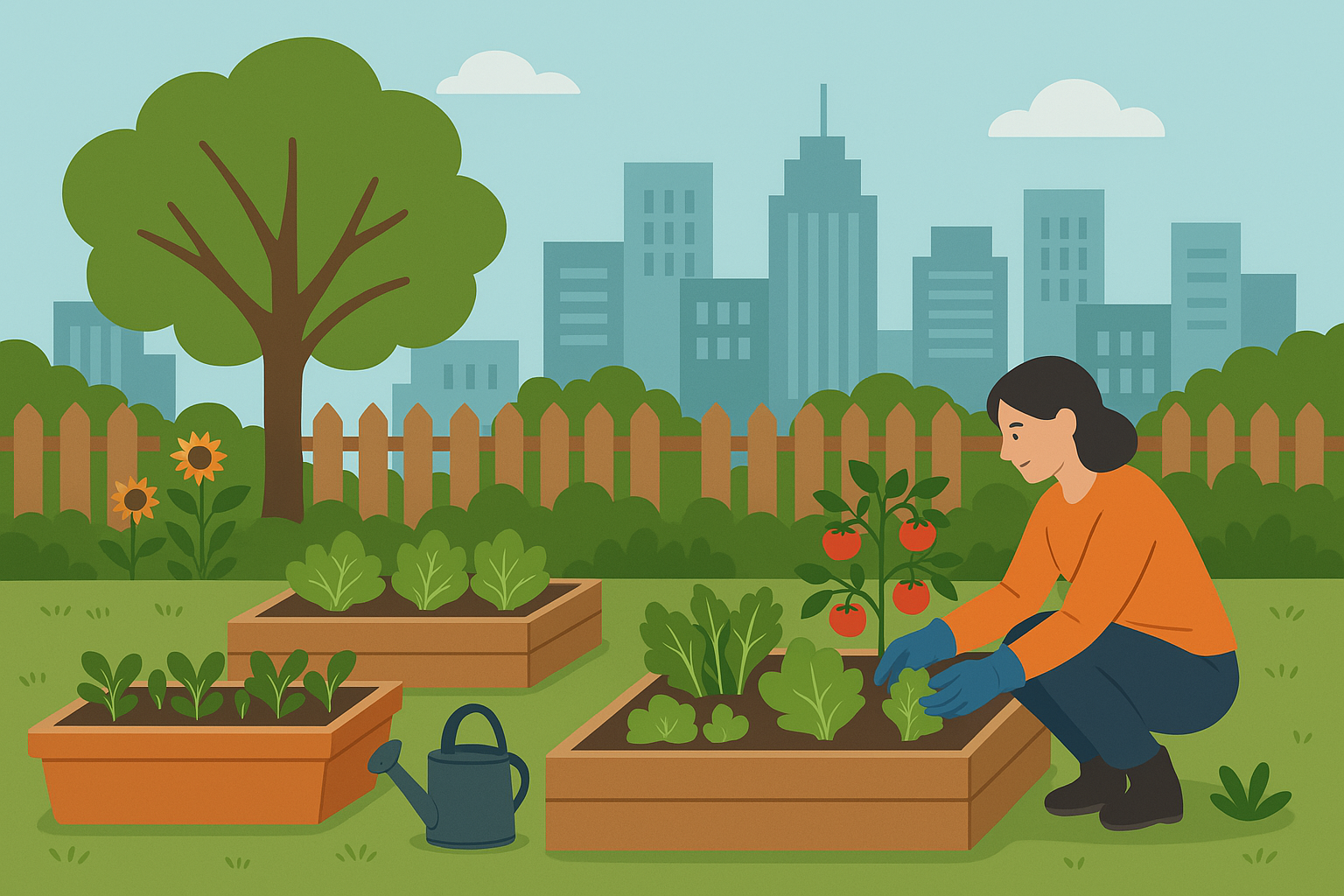 도시 속 텃밭의 역할