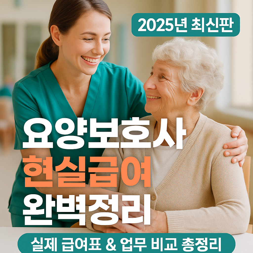 요양보호사 현실 급여와 업무 강도, 솔직하게 분석했습니다