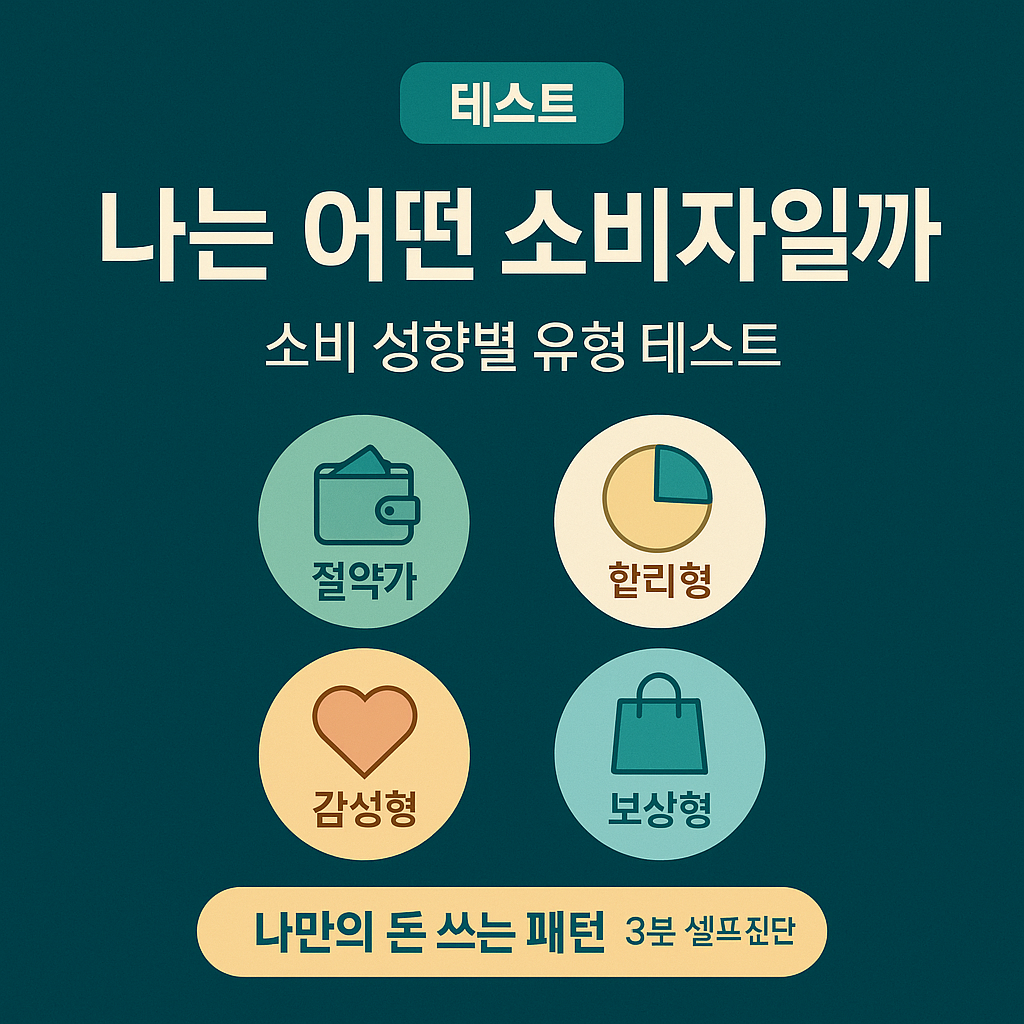 나는 어떤 소비자일까? 소비 성향별 유형 테스트로 알아보는 나만의 돈 쓰는 패턴