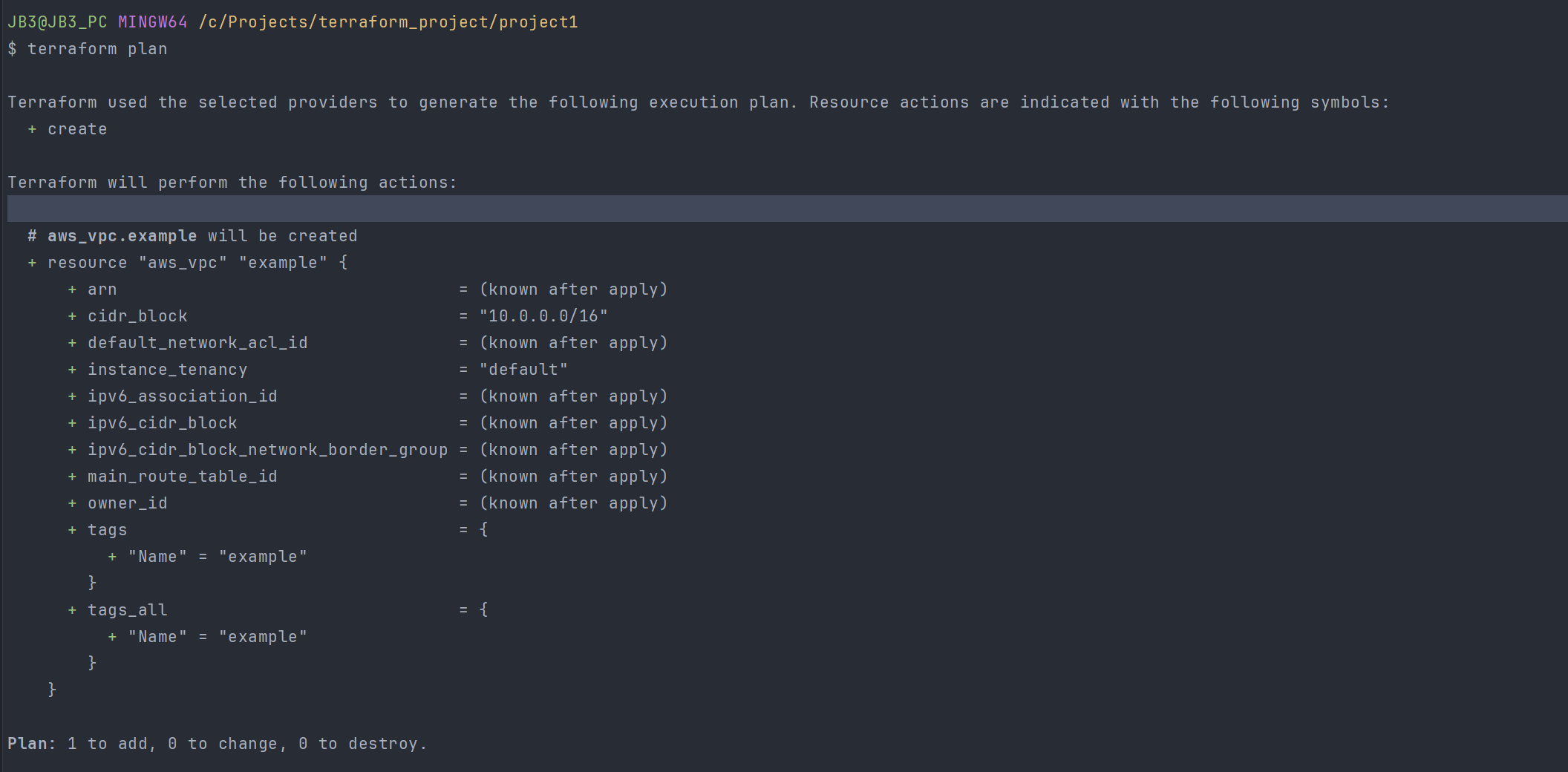 apply 시 이후 create 가 정상적으로 이루어진다.