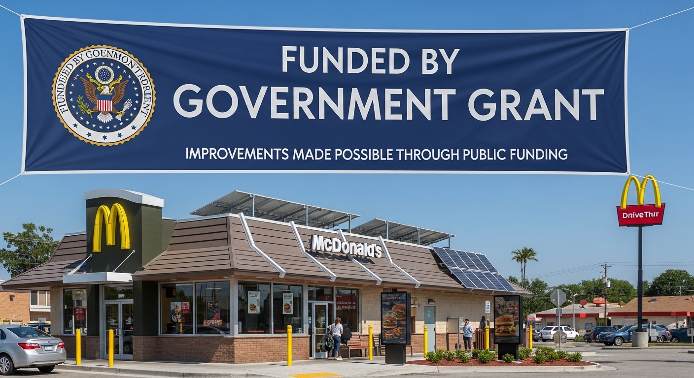 맥도날드에서 정부지원금 사용