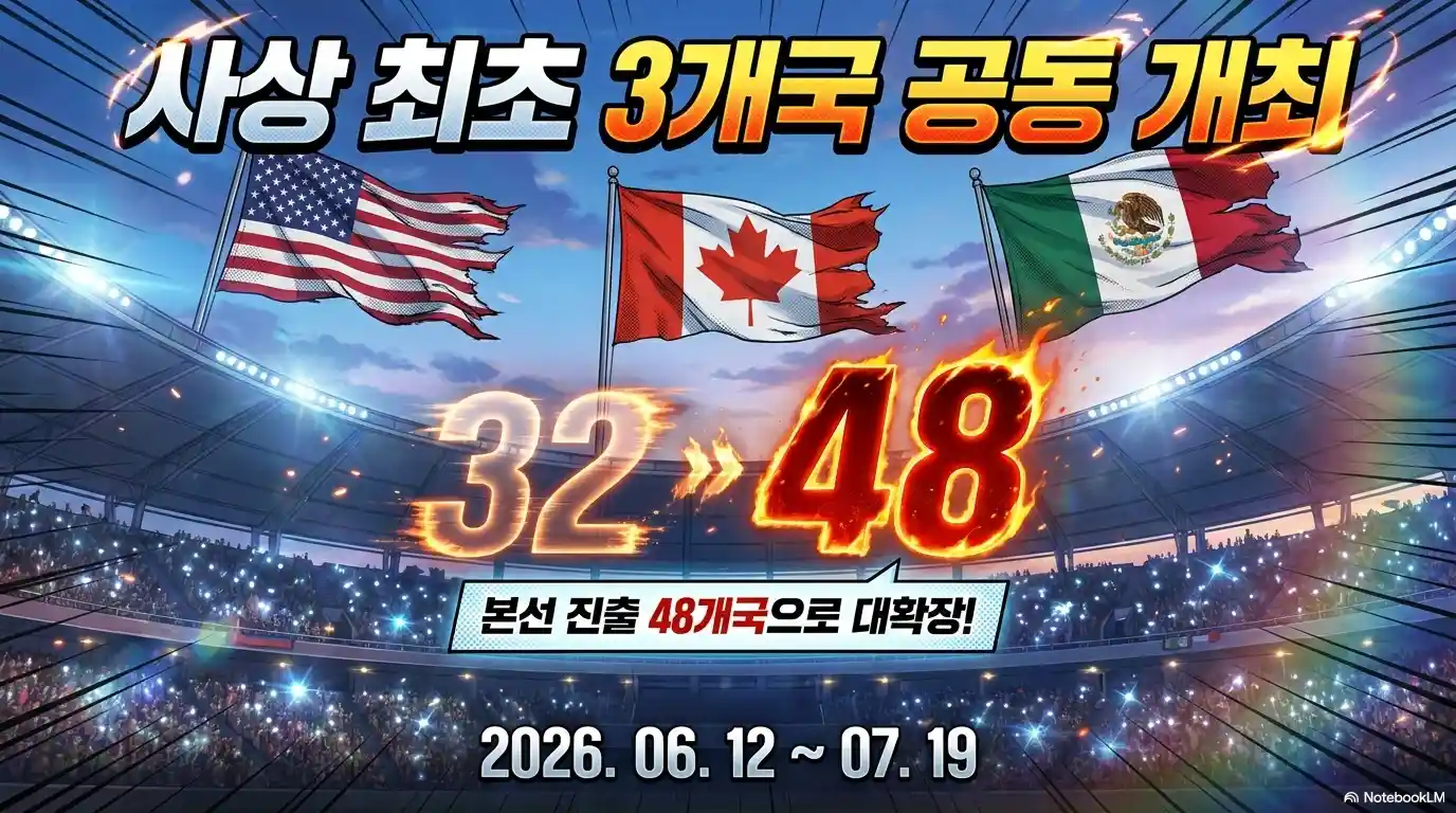북중미 월드컵 미국 캐나다 멕시코 세 나라가 함께 여는 첫 공동 개최 월드컵