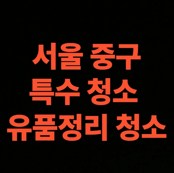 서울시 중구 유품정리 업체 후기 고독사 특수청소 비용