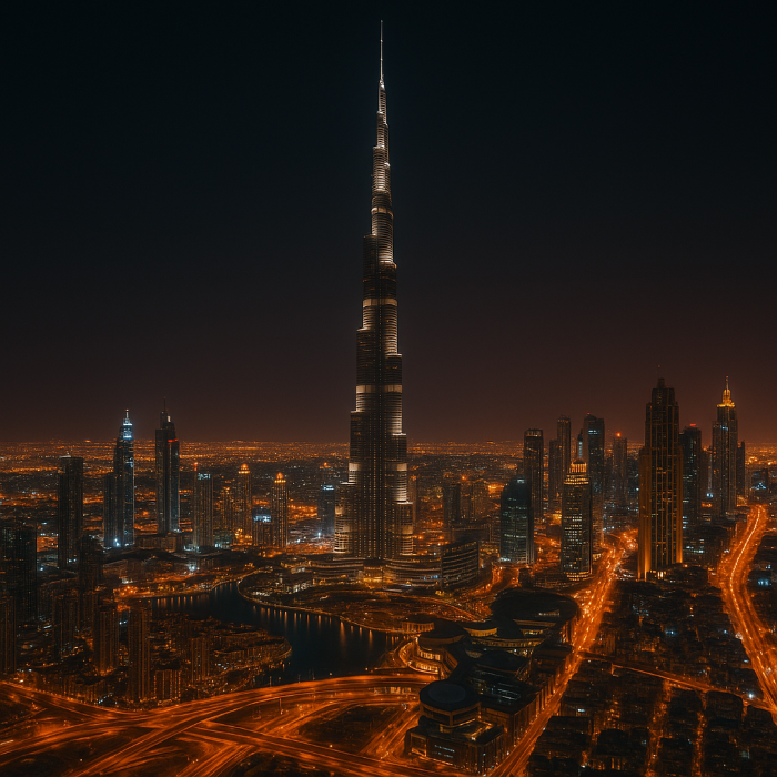 부르즈 칼리파의 야경 &ndash; 세계 최고층에서 내려다보는 빛의 바다