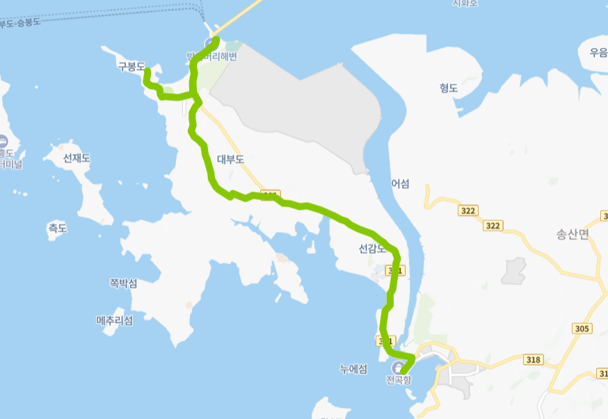 안산-화성-737번-버스-노선-지도