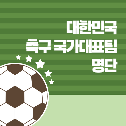 대한민국 축구 국가대표팀 명단 설명