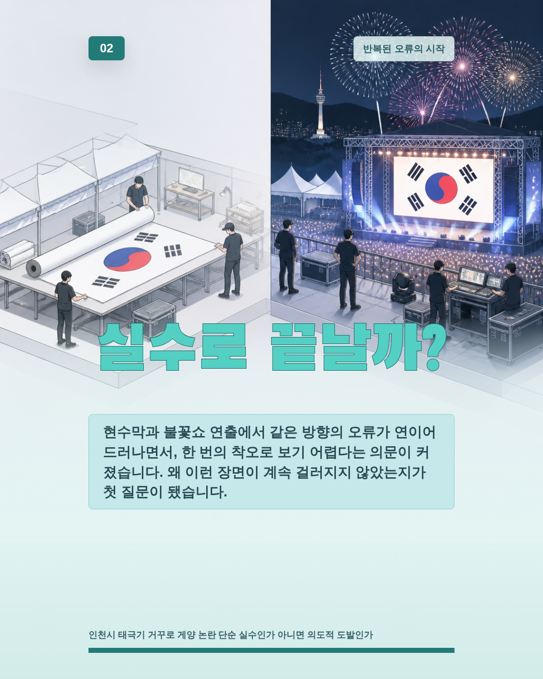 실수로 끝날까?