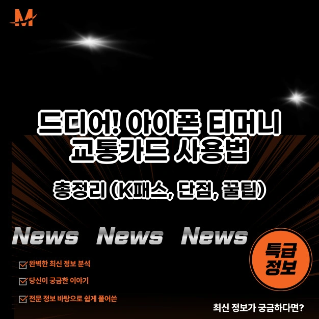 아이폰 티머니 교통카드