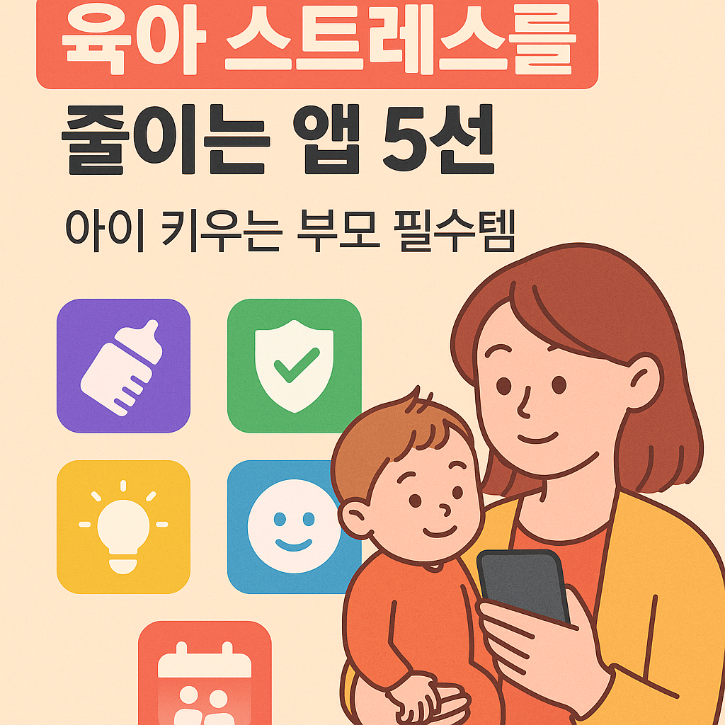 육아스트레스를 줄이는 앱 이미지