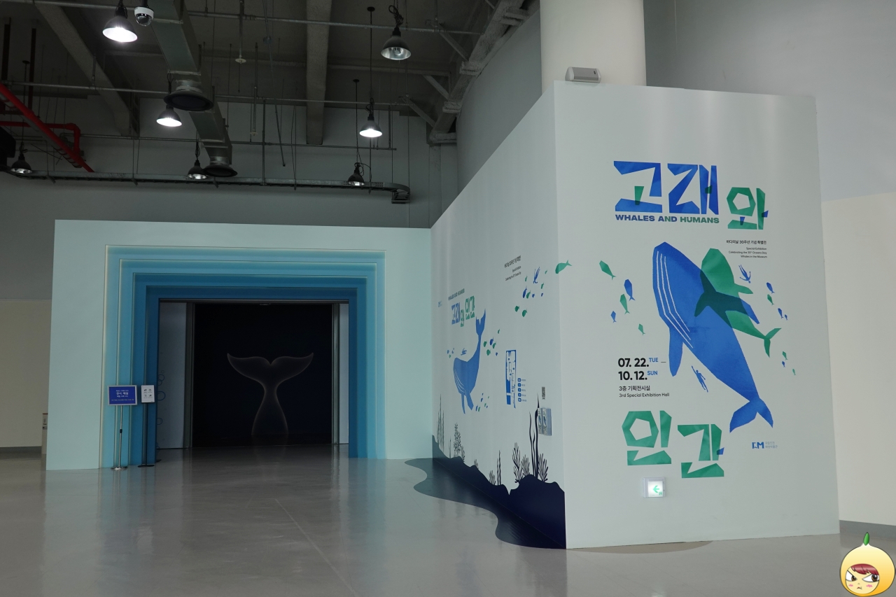 국립인천해양박물관 특별전 고래와 인간 입구
